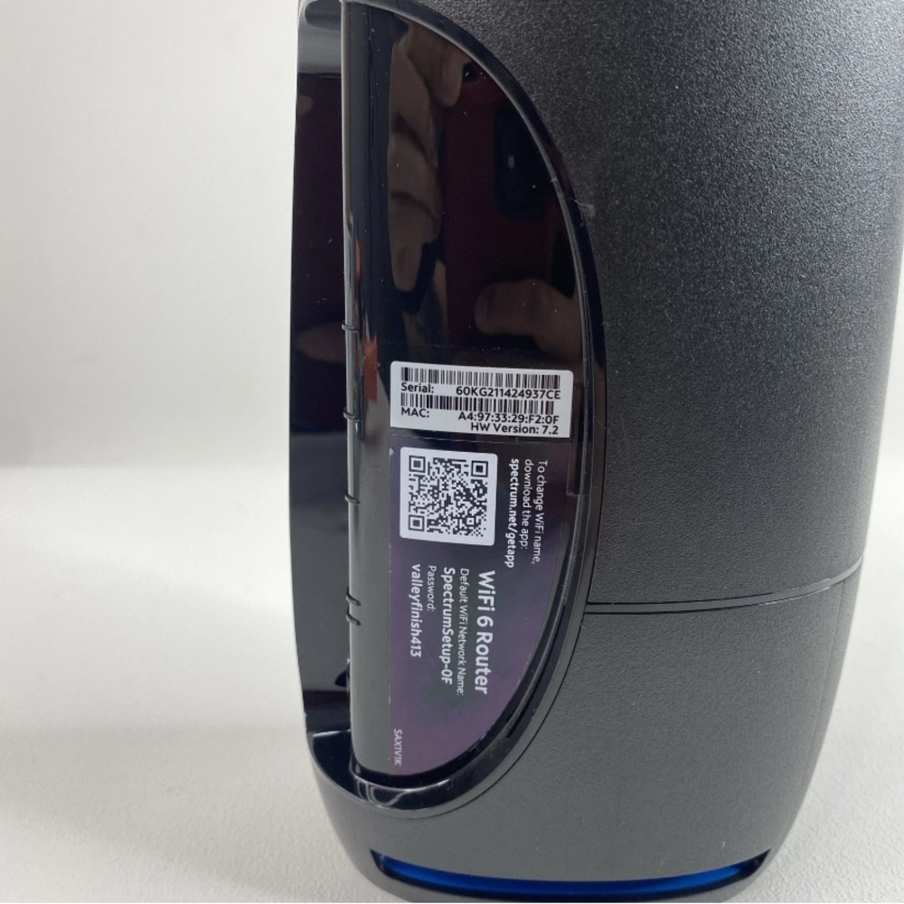 Spectrum Wireless Router Wifi 6 Router SAX1V1K NO POWER CABLE!!! - Picture 6 of 9